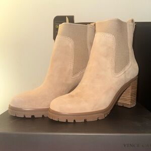 Suede Tan Ankle Boots